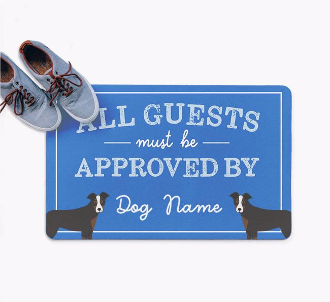 All Guests Must Be Approved By: Personalized {breedFullName} Doormat